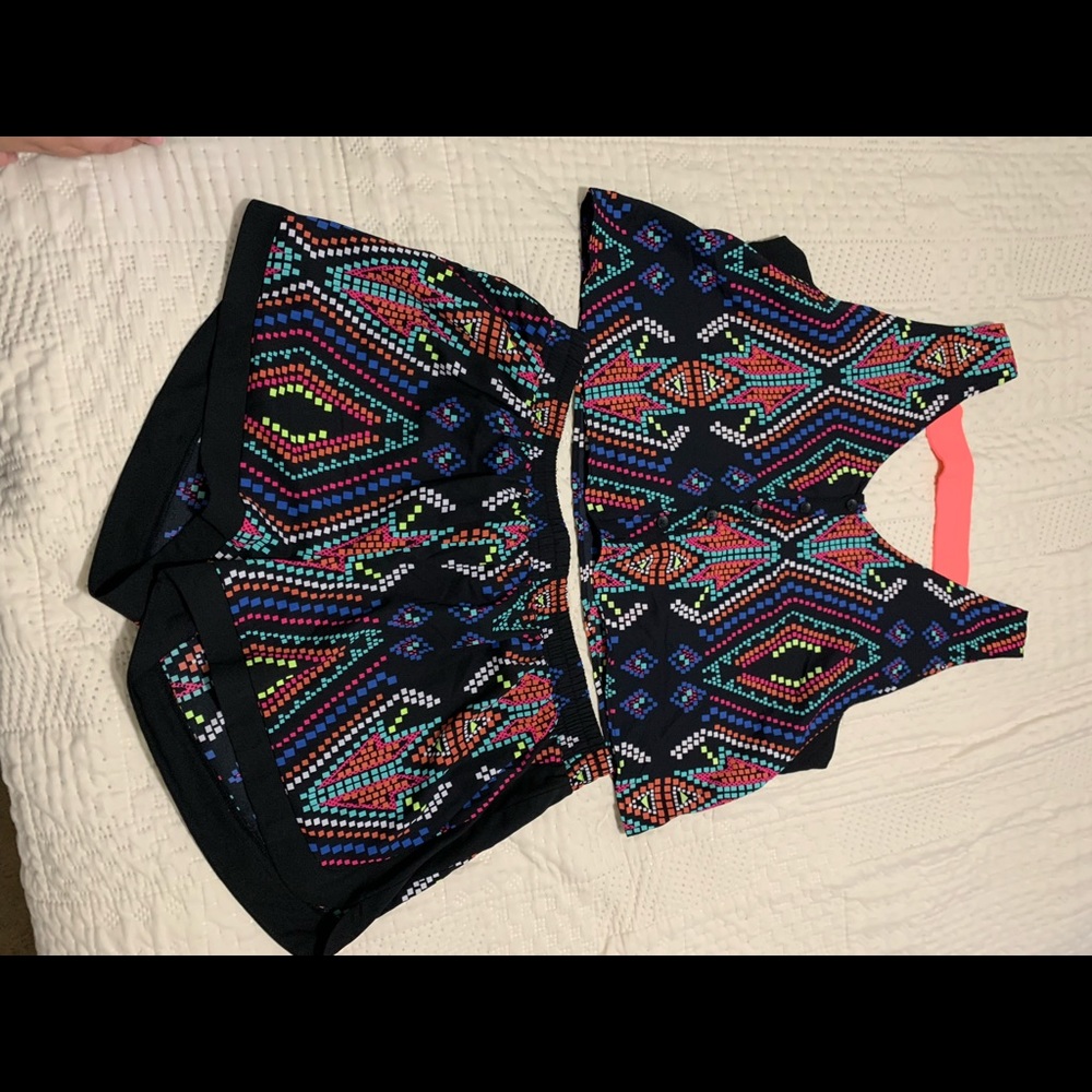 NWOT Xhilaration Set crop top & short